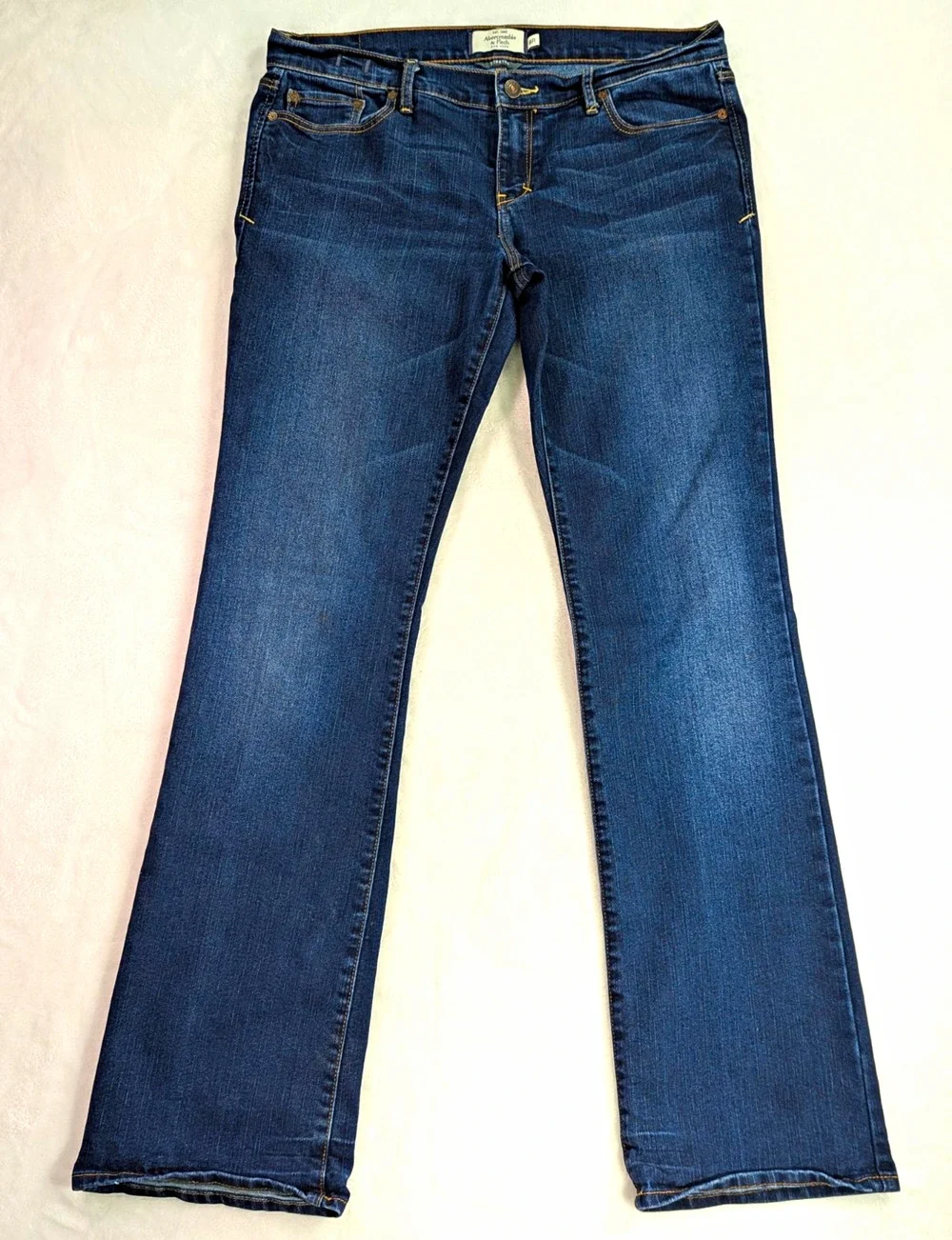 Vintage Abercrombie & Fitch Emma Bootcut Jeans Dark Wash Size 8R Low Rise Y2K